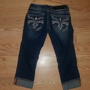Rock revival Jean's capri/Morgan Buckle exclusive